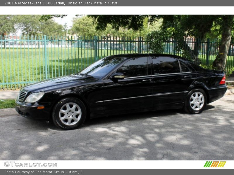 Obsidian Black Metallic / Java 2001 Mercedes-Benz S 500 Sedan
