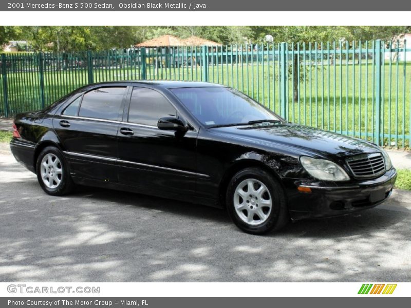 Obsidian Black Metallic / Java 2001 Mercedes-Benz S 500 Sedan