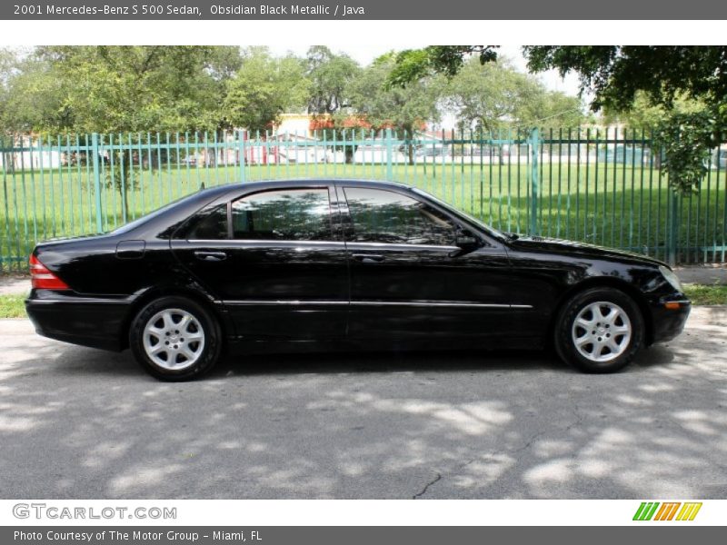 Obsidian Black Metallic / Java 2001 Mercedes-Benz S 500 Sedan