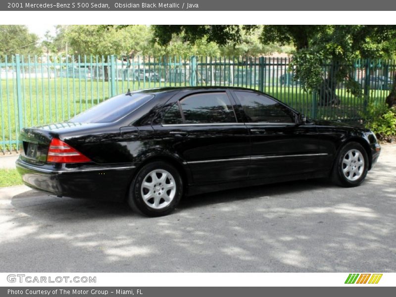 Obsidian Black Metallic / Java 2001 Mercedes-Benz S 500 Sedan