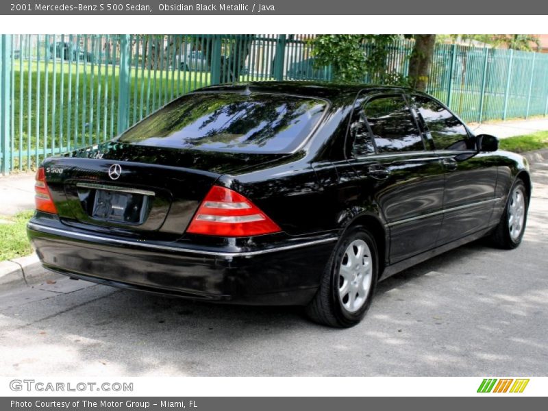 Obsidian Black Metallic / Java 2001 Mercedes-Benz S 500 Sedan