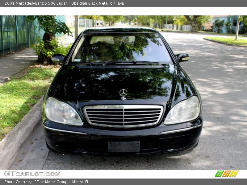 Obsidian Black Metallic / Java 2001 Mercedes-Benz S 500 Sedan