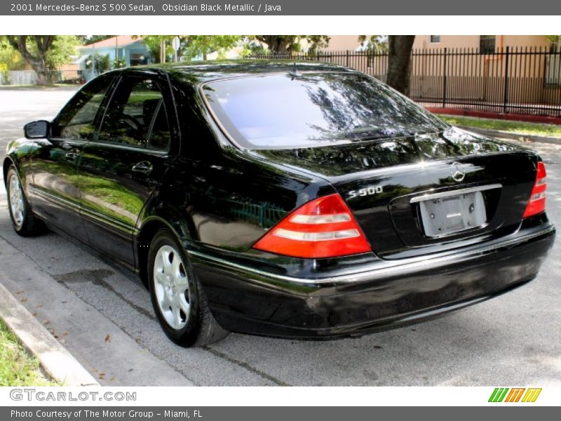 Obsidian Black Metallic / Java 2001 Mercedes-Benz S 500 Sedan