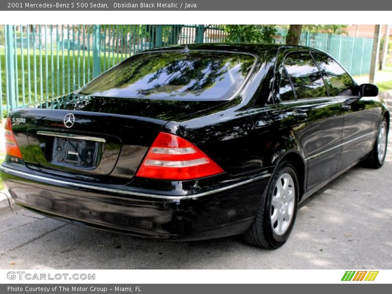 Obsidian Black Metallic / Java 2001 Mercedes-Benz S 500 Sedan