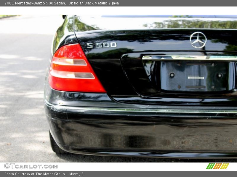 Obsidian Black Metallic / Java 2001 Mercedes-Benz S 500 Sedan