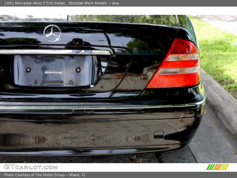 Obsidian Black Metallic / Java 2001 Mercedes-Benz S 500 Sedan