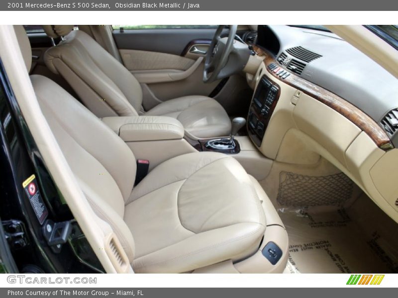 Obsidian Black Metallic / Java 2001 Mercedes-Benz S 500 Sedan