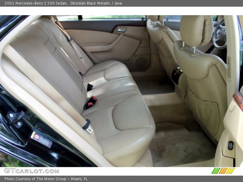 Obsidian Black Metallic / Java 2001 Mercedes-Benz S 500 Sedan