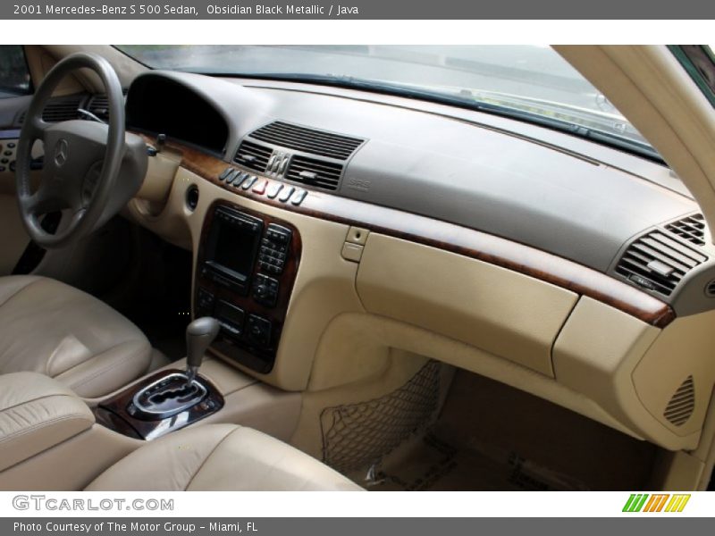 Obsidian Black Metallic / Java 2001 Mercedes-Benz S 500 Sedan