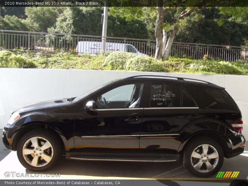 Black / Black 2010 Mercedes-Benz ML 350 4Matic