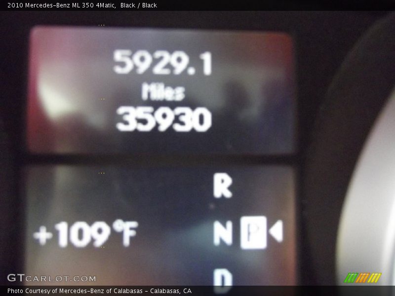 Black / Black 2010 Mercedes-Benz ML 350 4Matic
