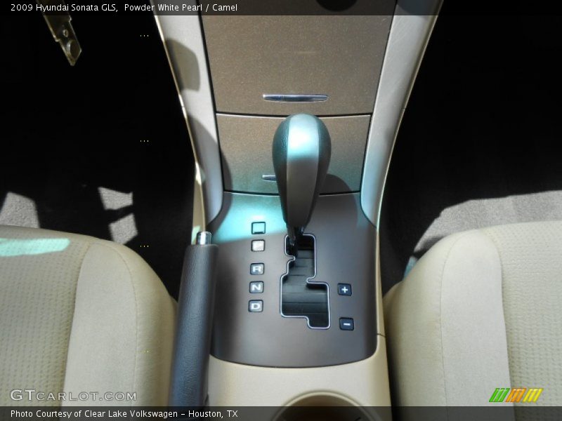 Powder White Pearl / Camel 2009 Hyundai Sonata GLS