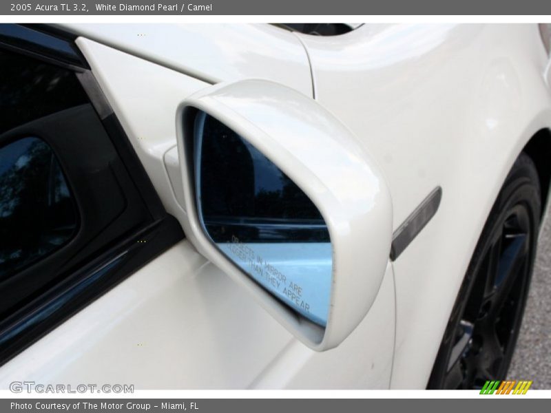 White Diamond Pearl / Camel 2005 Acura TL 3.2
