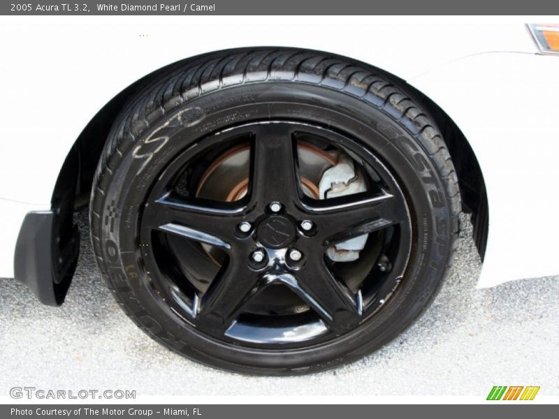 White Diamond Pearl / Camel 2005 Acura TL 3.2