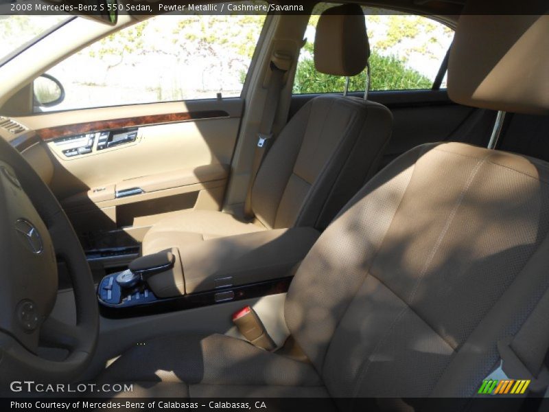 Pewter Metallic / Cashmere/Savanna 2008 Mercedes-Benz S 550 Sedan