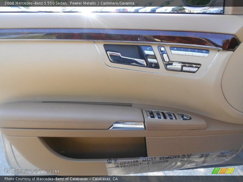Pewter Metallic / Cashmere/Savanna 2008 Mercedes-Benz S 550 Sedan