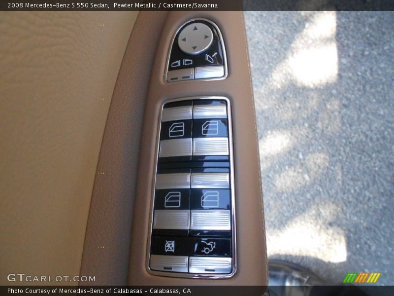 Pewter Metallic / Cashmere/Savanna 2008 Mercedes-Benz S 550 Sedan