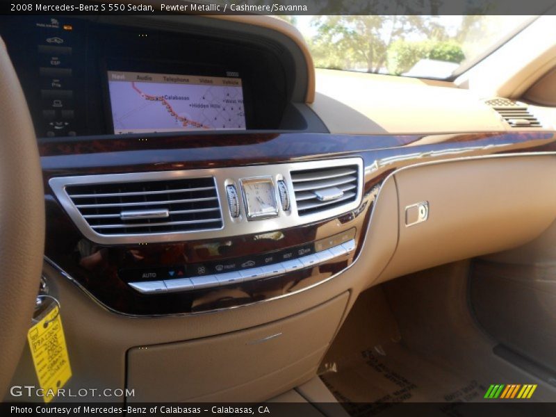Pewter Metallic / Cashmere/Savanna 2008 Mercedes-Benz S 550 Sedan