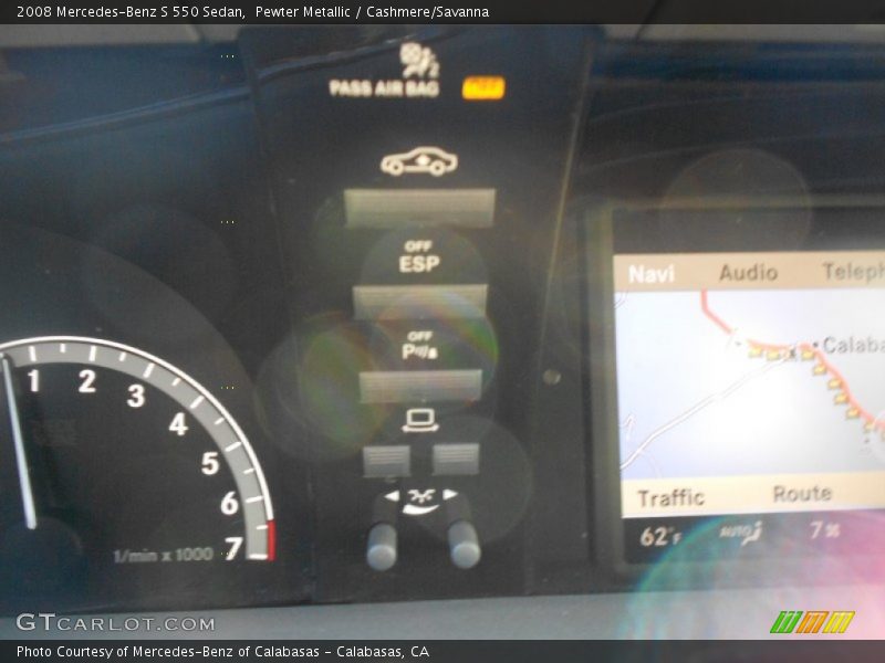Pewter Metallic / Cashmere/Savanna 2008 Mercedes-Benz S 550 Sedan