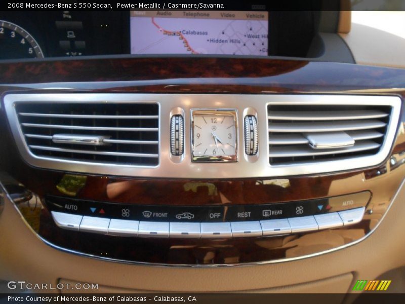 Pewter Metallic / Cashmere/Savanna 2008 Mercedes-Benz S 550 Sedan