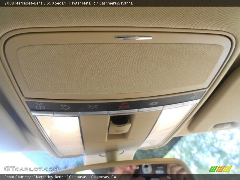 Pewter Metallic / Cashmere/Savanna 2008 Mercedes-Benz S 550 Sedan