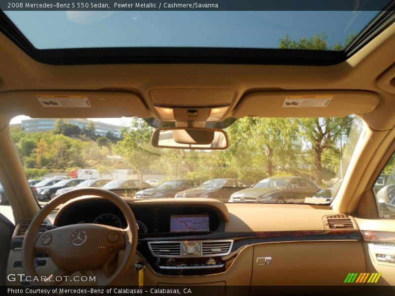Pewter Metallic / Cashmere/Savanna 2008 Mercedes-Benz S 550 Sedan