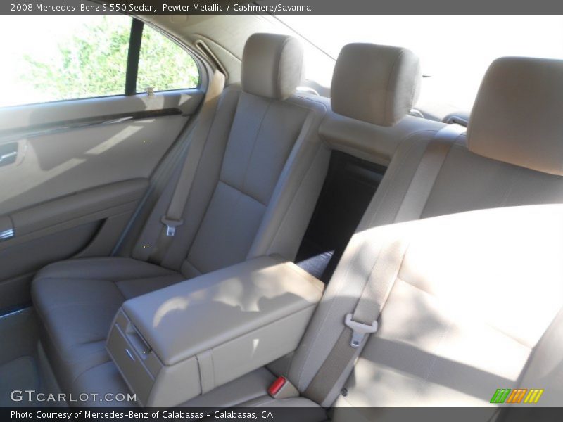 Pewter Metallic / Cashmere/Savanna 2008 Mercedes-Benz S 550 Sedan