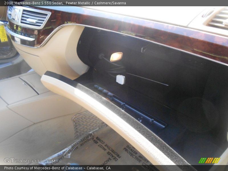 Pewter Metallic / Cashmere/Savanna 2008 Mercedes-Benz S 550 Sedan