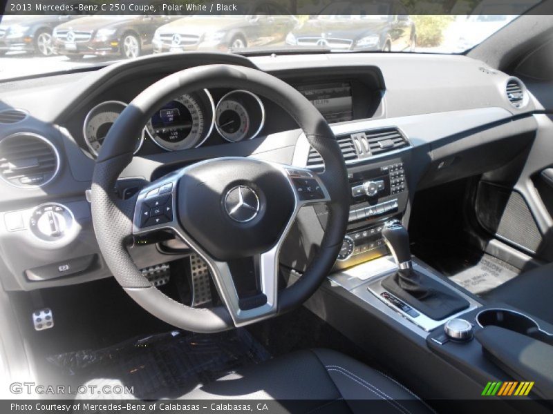 Polar White / Black 2013 Mercedes-Benz C 250 Coupe