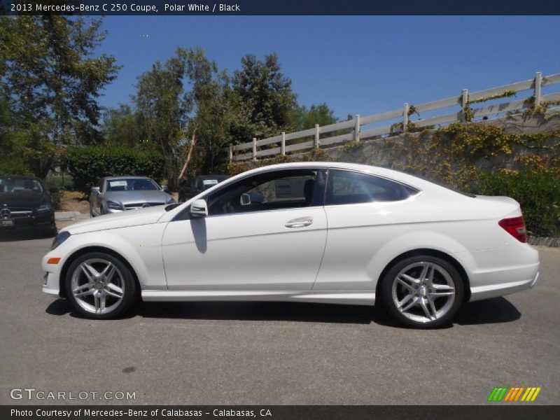 Polar White / Black 2013 Mercedes-Benz C 250 Coupe