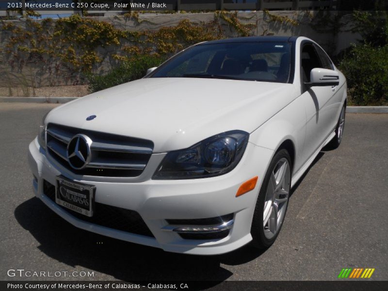 Polar White / Black 2013 Mercedes-Benz C 250 Coupe