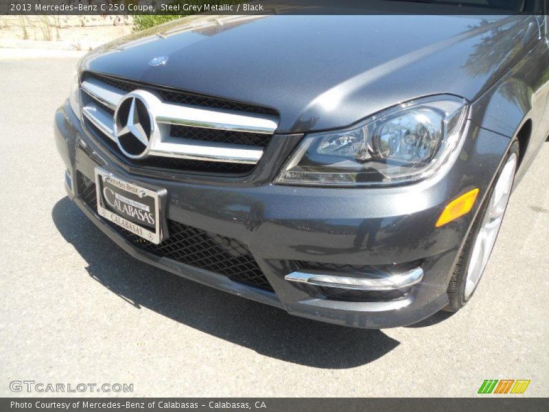 Steel Grey Metallic / Black 2013 Mercedes-Benz C 250 Coupe