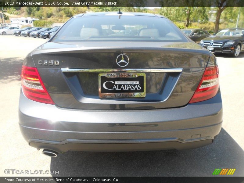 Steel Grey Metallic / Black 2013 Mercedes-Benz C 250 Coupe