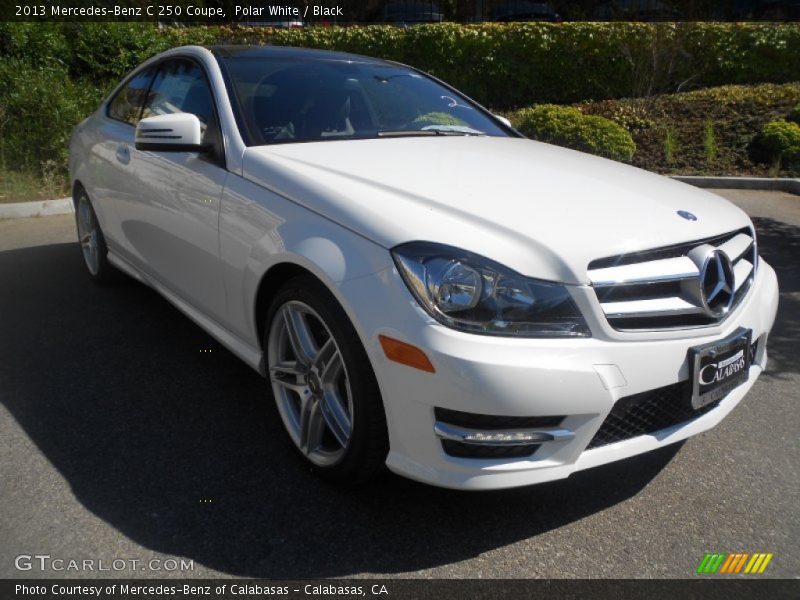 Polar White / Black 2013 Mercedes-Benz C 250 Coupe