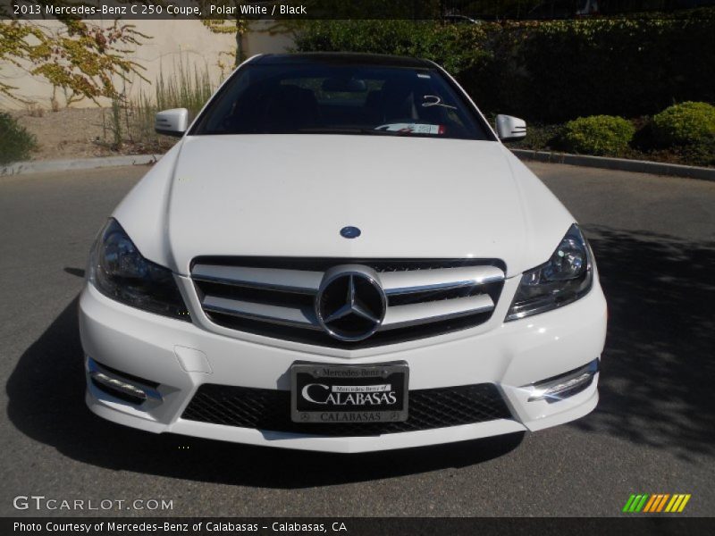 Polar White / Black 2013 Mercedes-Benz C 250 Coupe