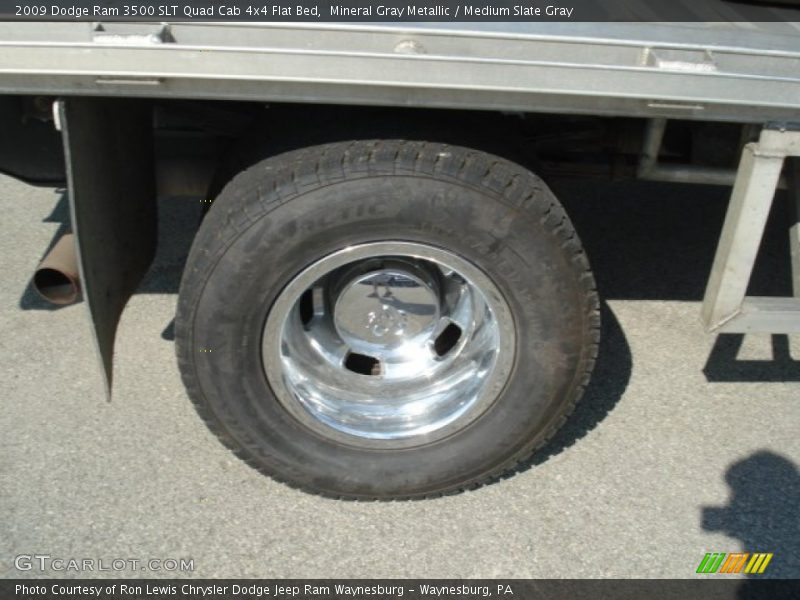 Mineral Gray Metallic / Medium Slate Gray 2009 Dodge Ram 3500 SLT Quad Cab 4x4 Flat Bed