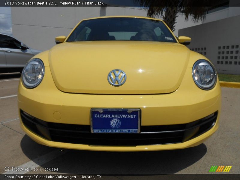 Yellow Rush / Titan Black 2013 Volkswagen Beetle 2.5L