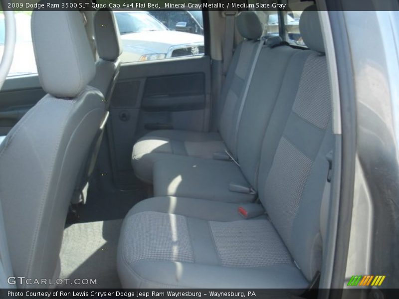 Mineral Gray Metallic / Medium Slate Gray 2009 Dodge Ram 3500 SLT Quad Cab 4x4 Flat Bed