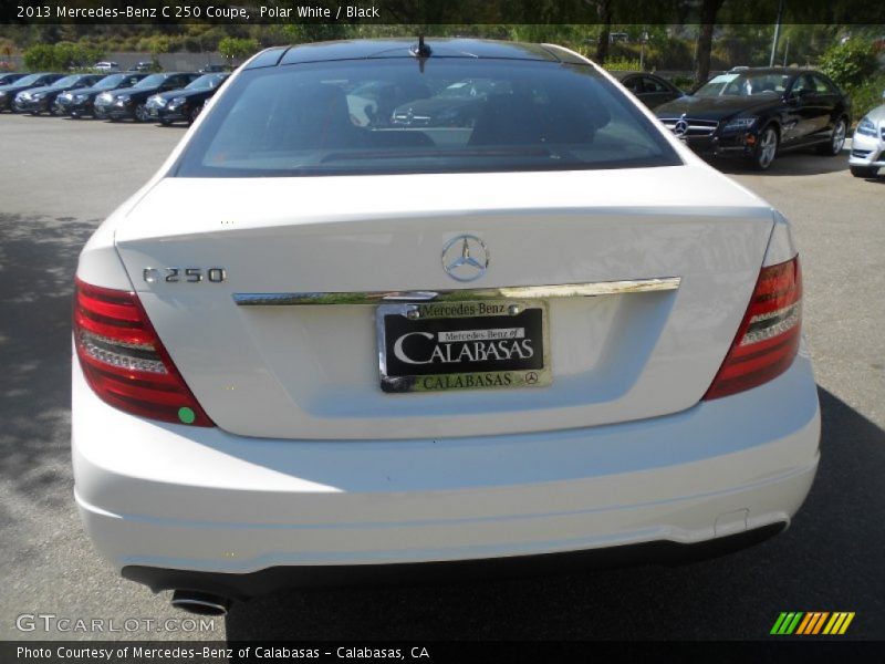 Polar White / Black 2013 Mercedes-Benz C 250 Coupe
