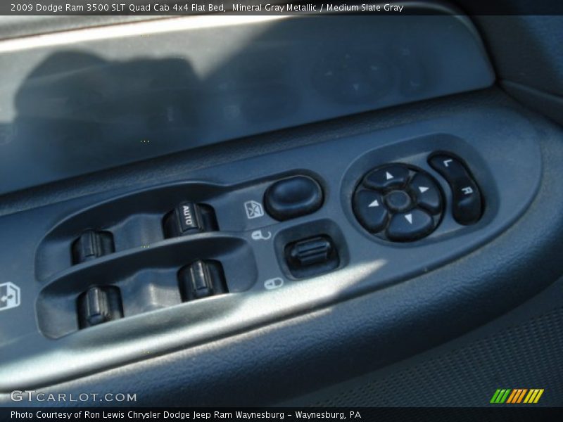 Mineral Gray Metallic / Medium Slate Gray 2009 Dodge Ram 3500 SLT Quad Cab 4x4 Flat Bed