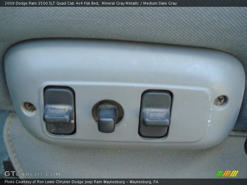 Mineral Gray Metallic / Medium Slate Gray 2009 Dodge Ram 3500 SLT Quad Cab 4x4 Flat Bed