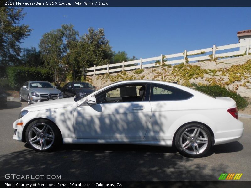Polar White / Black 2013 Mercedes-Benz C 250 Coupe