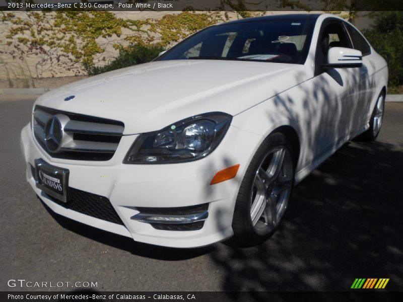 Polar White / Black 2013 Mercedes-Benz C 250 Coupe