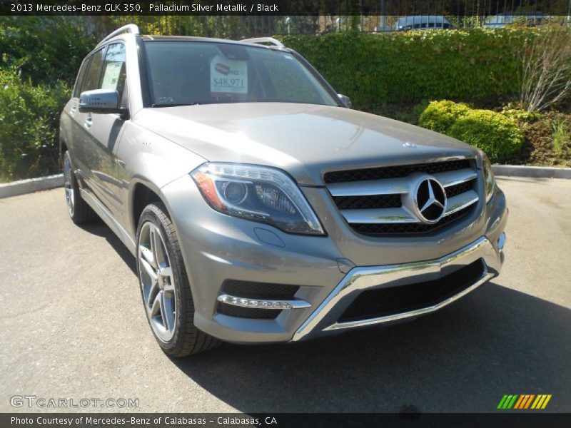 Palladium Silver Metallic / Black 2013 Mercedes-Benz GLK 350