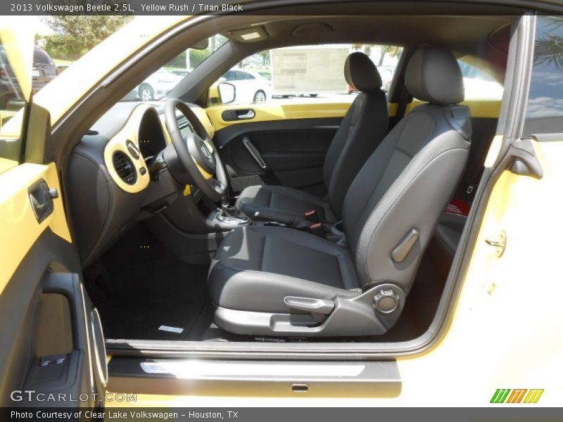 Yellow Rush / Titan Black 2013 Volkswagen Beetle 2.5L