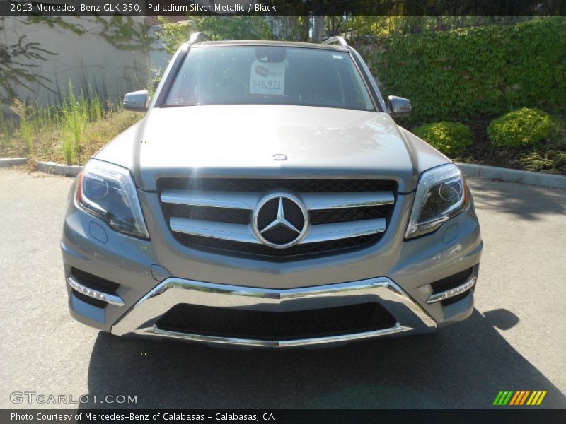 Palladium Silver Metallic / Black 2013 Mercedes-Benz GLK 350