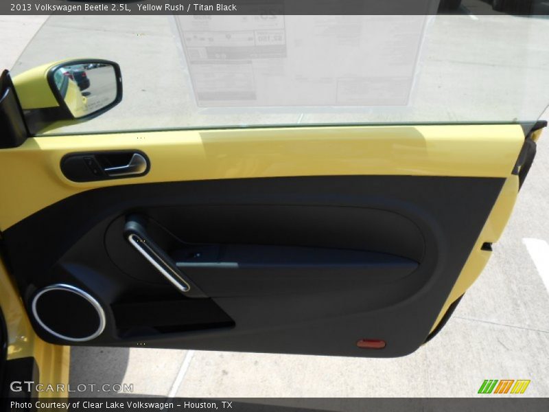 Yellow Rush / Titan Black 2013 Volkswagen Beetle 2.5L