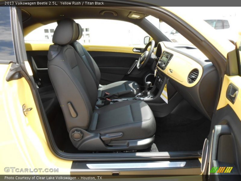Yellow Rush / Titan Black 2013 Volkswagen Beetle 2.5L