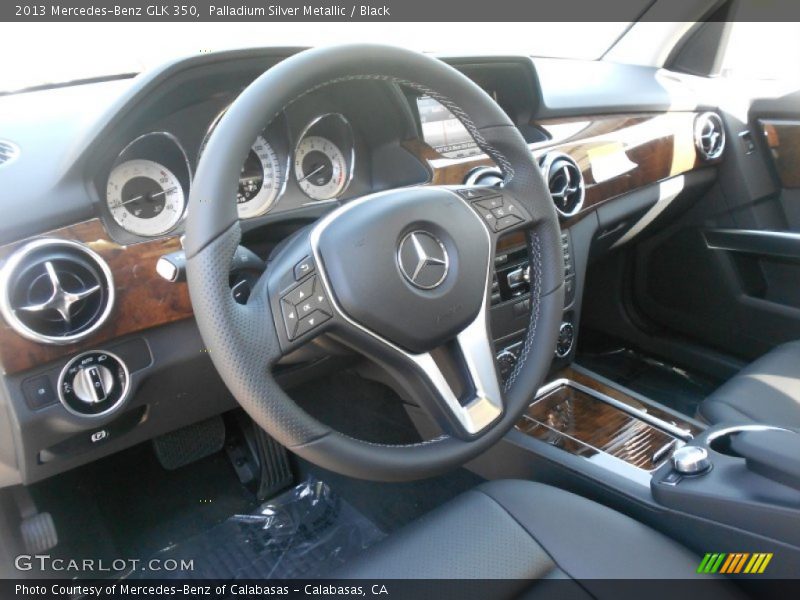 Palladium Silver Metallic / Black 2013 Mercedes-Benz GLK 350