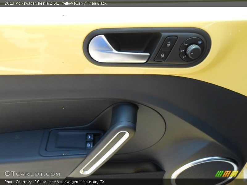 Yellow Rush / Titan Black 2013 Volkswagen Beetle 2.5L